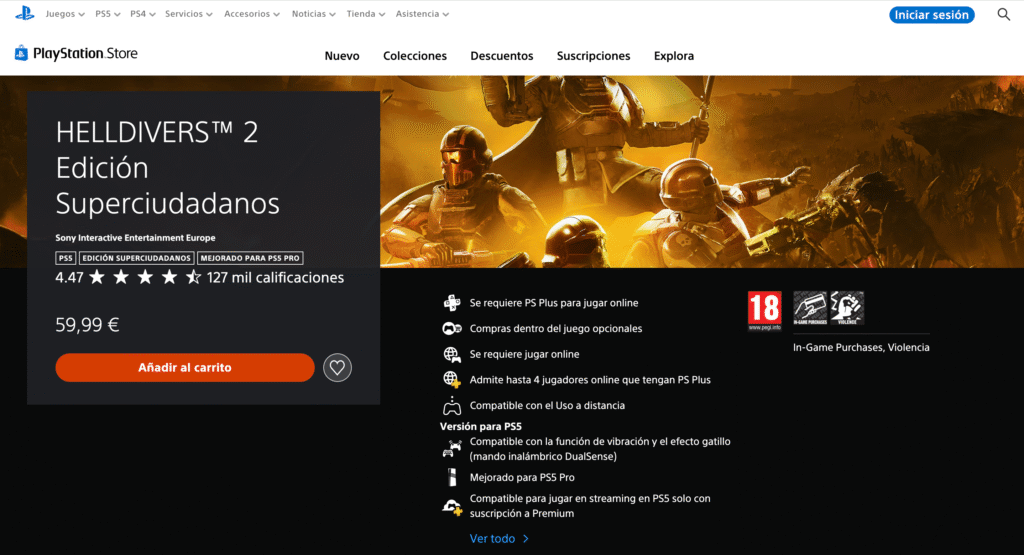 HELLDIVERS™ 2 Edición Superciudadanos PlayStore México