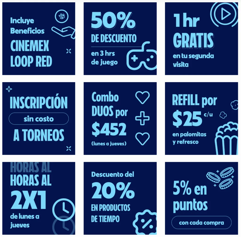 Captura de pantalla beneficios Nivel Arena XP Loop.