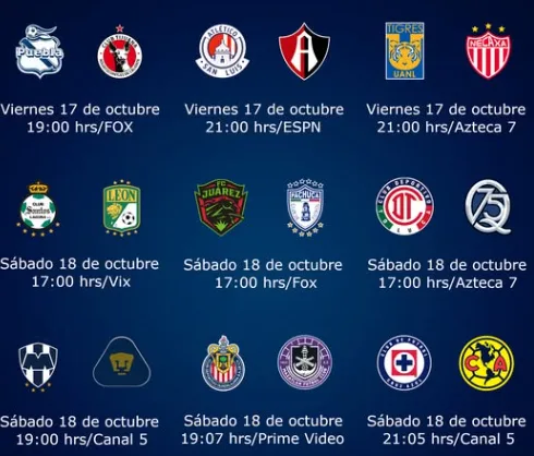 Partidos de la Jornada 13 AP 2025