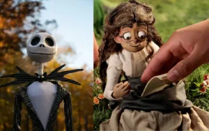 Comparación de películas en una mitad Frankelda hermanos Ambriz y en otra Jack Skellington de Tim Burton