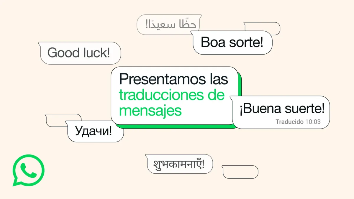 WhatsApp traducción de nuevos mensajes
