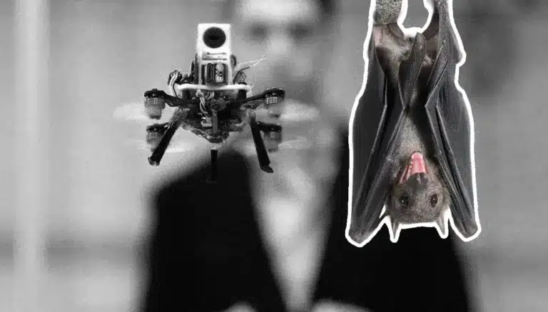 Imagen AP | Dron de rescate inspirado en murciélagos que usa ecolocalización