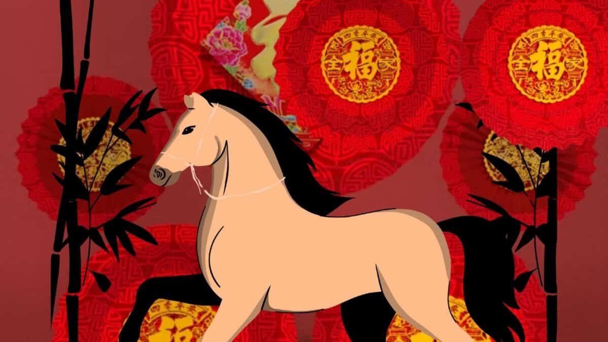 Año nuevo chino 2026 caballo de fuego