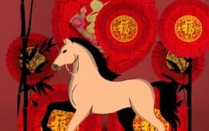 Año nuevo chino 2026 caballo de fuego