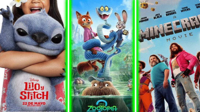 Las 5 películas más taquilleras del año.