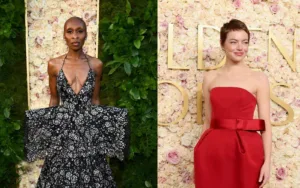 Vestidos de gala en Ciudad de México, Cynthia Erivo y Emma Stone en Globos de Oro 2025