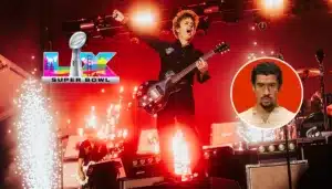 Green Day en concierto con pirotecnia y guitarra, rumbo al Super Bowl LX y Bad Bunny.