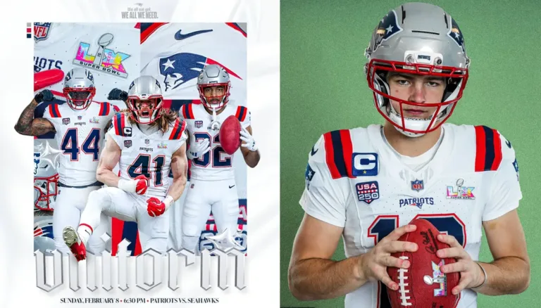 Patriots uniforme Super Bowl LX