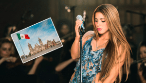 Shakira en el Zócalo