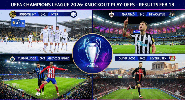 Aquí tienes la crónica de lo sucedido este miércoles 18 de febrero de 2026, donde hubo desde goleadas históricas hasta sorpresas en el Círculo Polar Ártico.