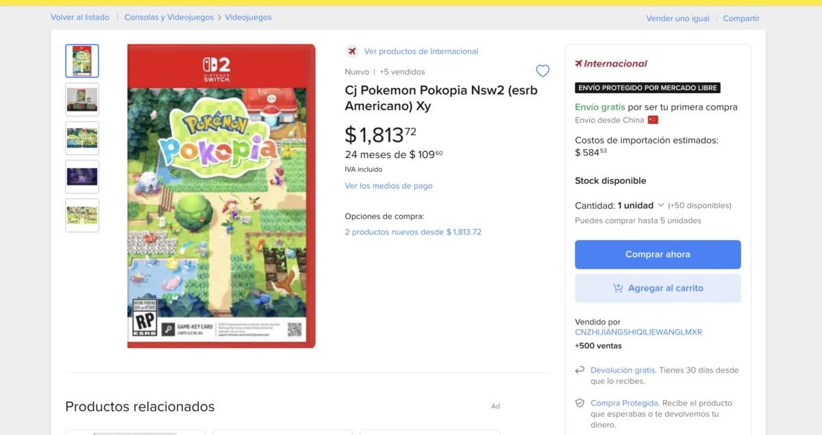 Compra Pokémon Pokopia versión internacional con MercadoLibre. ¡Añádelo a tu carrito con envío internacional