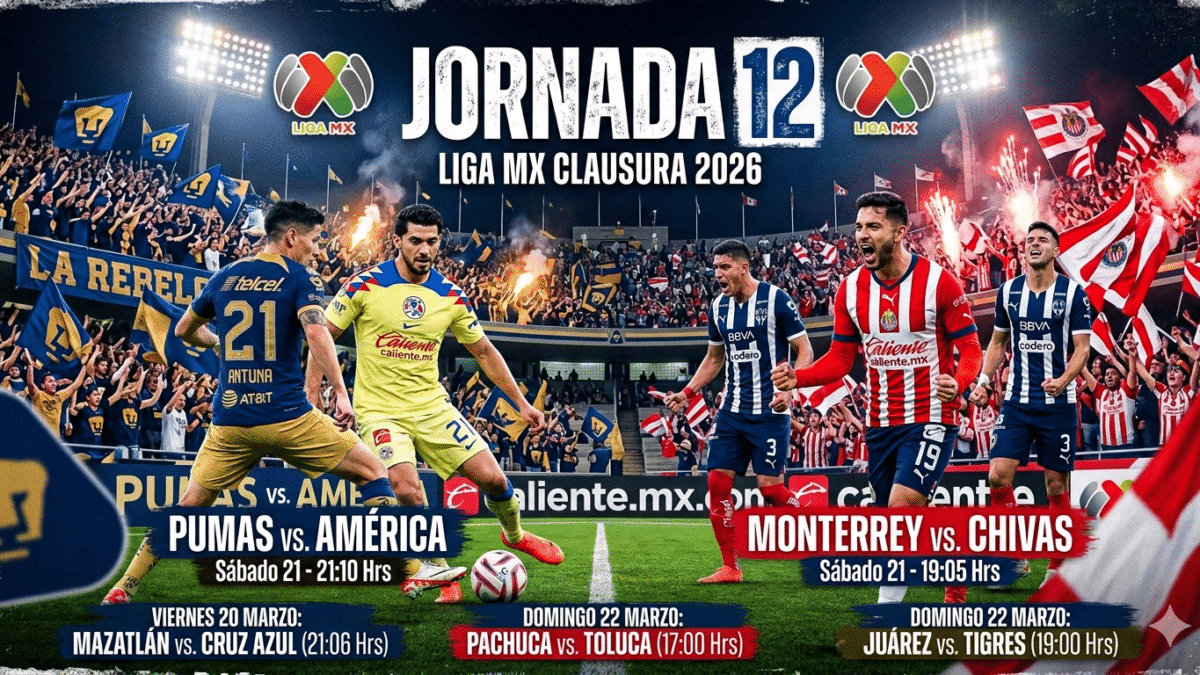 Gemini dijo ¡Atención, futboleros! La Jornada 12 del Clausura 2026 ya está aquí y la recta final del torneo se pone al rojo vivo.