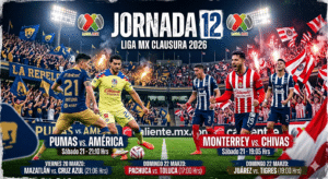 Gemini dijo ¡Atención, futboleros! La Jornada 12 del Clausura 2026 ya está aquí y la recta final del torneo se pone al rojo vivo.