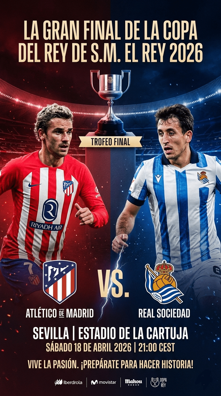 ¡Habemus final! La Copa del Rey 2026 ya tiene a sus dos gladiadores listos para la batalla final en Sevilla.