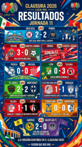 La Máquina sigue pitando en lo más alto, pero lo siguen de cerca las Chivas y el Toluca.