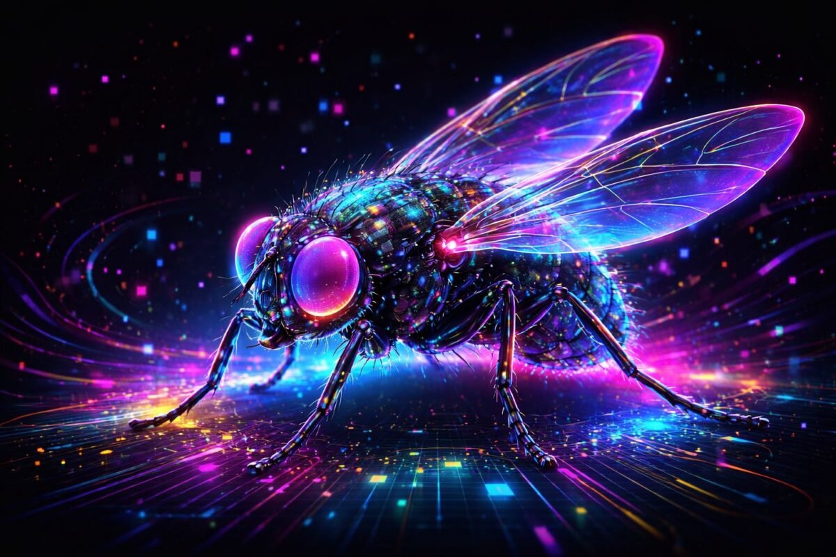 Esta imagen generada digitalmente muestra, "PRIMERA REPLICACIÓN DE CEREBRO BIOLÓGICO COMPLETO EN UN ORDENADOR"