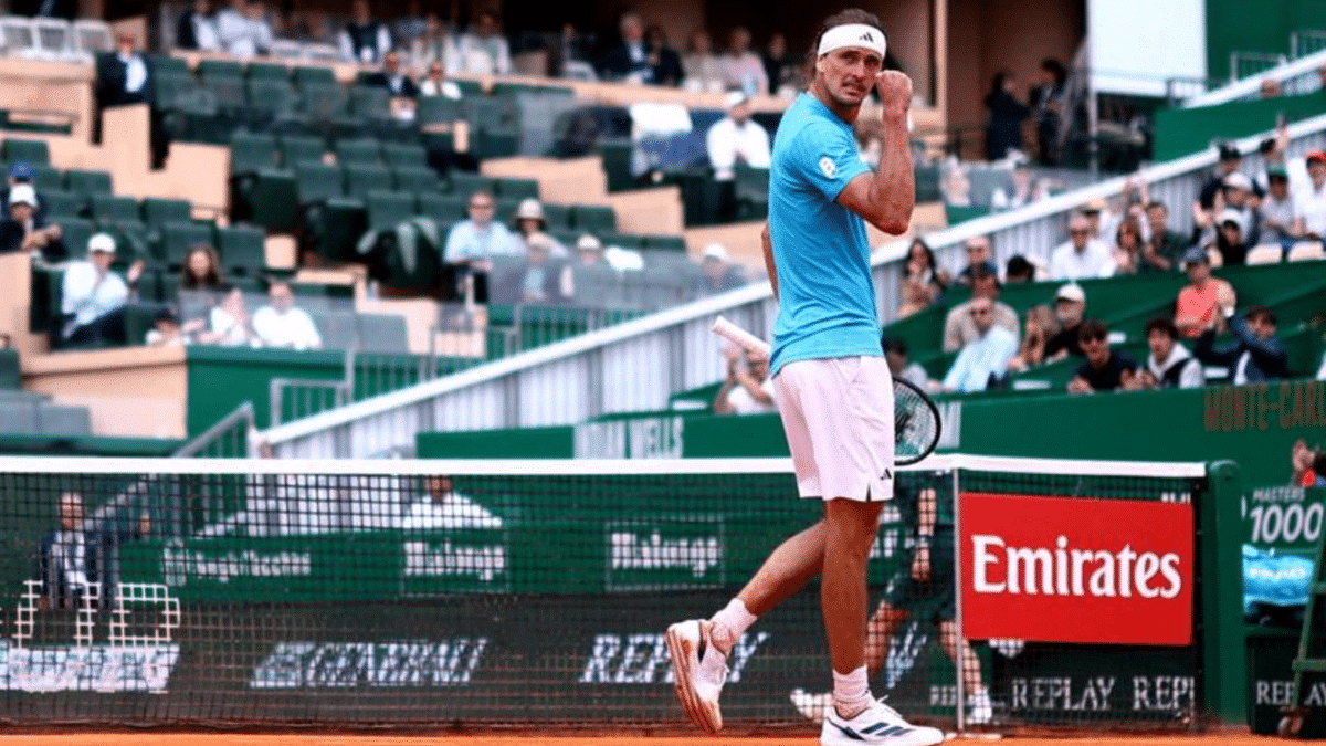 Este viernes, Alexander Zverev derrotó al adolescente brasileño Joao Fonseca en tres sets y alcanzó las semifinales del Masters de Montecarlo por tercera vez en la historia.