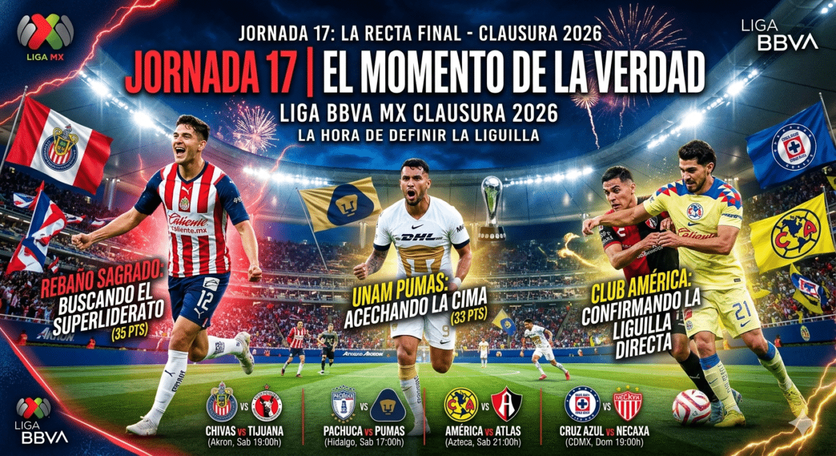 ¡El torneo Clausura 2026 está que arde! Estamos en esa fase donde cada gol se grita como si fuera una final y donde las calculadoras están echando humo.