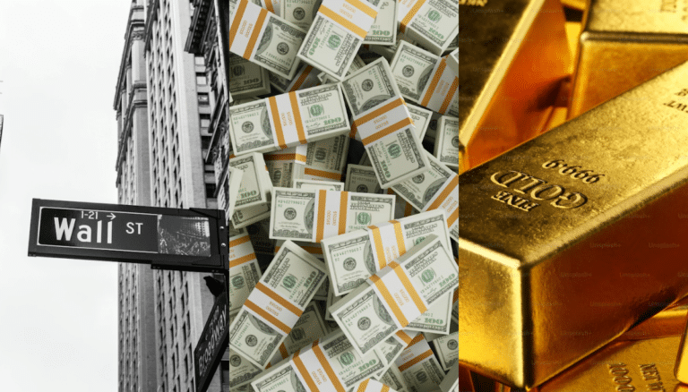 Wall Street cayó, el dólar se hundió y el oro rompió todos sus récords