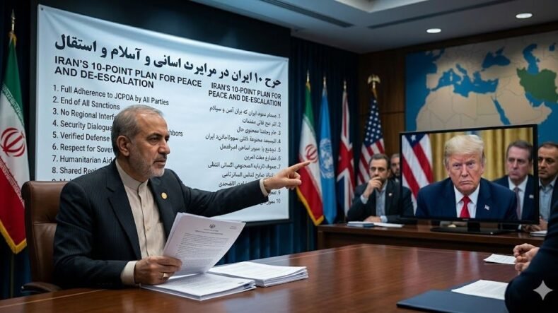 Irán responde a las amenazas de Trump con una propuesta de paz de 10 puntos