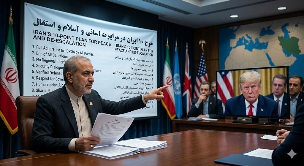 Irán responde a las amenazas de Trump con una propuesta de paz de 10 puntos