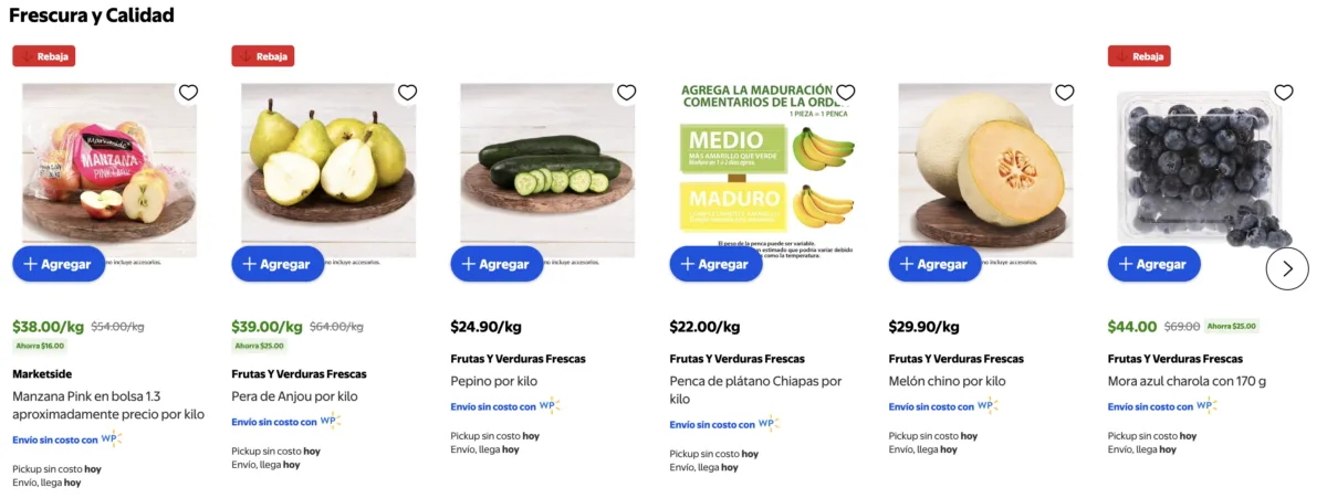 Descuentos en verduras este Martes de Frescura este 26 de mayo en pepinos, plátano y melón chino por kilo
