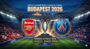 El planeta fútbol se detiene. Este sábado 30 de mayo de 2026, el imponente Puskás Aréna de Budapest será el epicentro del deporte mundial cuando el Paris Saint-Germain (PSG) y el Arsenal F.C.