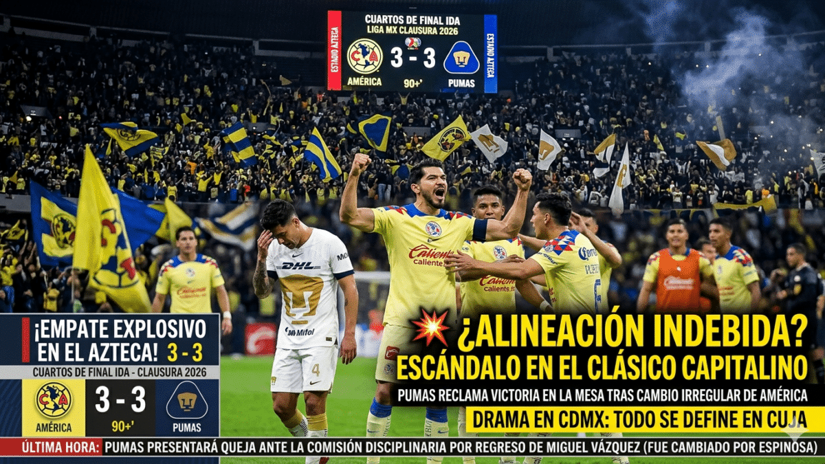 ¡Vaya inicio de Liguilla! Si pensabas que el drama solo estaba en las telenovelas, los Cuartos de Final de Ida del Clausura 2026 nos acaban de dar una dosis de realidad (y mucha polémica). Entre remontadas, goles de último minuto y un "lio de oficina" que podría cambiarlo todo, la fase final de la Liga MX está más encendida que nunca.