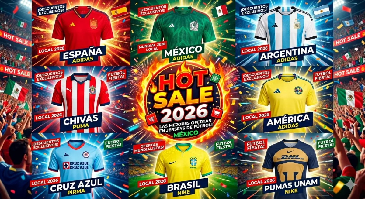 A pocas semanas de que ruede el balón en la Copa del Mundo de Norteamérica, la edición del Hot Sale de este año se ha convertido en el escenario ideal para los fanáticos de la Selección Mexicana y los clubes de la Liga MX, con rebajas que alcanzan hasta el 50%