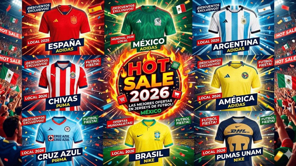 A pocas semanas de que ruede el balón en la Copa del Mundo de Norteamérica, la edición del Hot Sale de este año se ha convertido en el escenario ideal para los fanáticos de la Selección Mexicana y los clubes de la Liga MX, con rebajas que alcanzan hasta el 50%