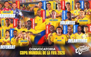 Lista convocados Colombia al Mundial 2026: estos son los 26 elegidos de Néstor Lorenzo