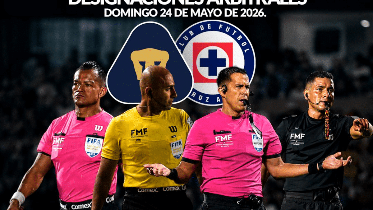 Los árbitros de la Gran Final: Ismael López y Daniel Quintero pitarán el Pumas vs Cruz Azul