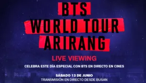 Transmisión en vivo del concierto Arirang de BTS desde el estadio de Busan.