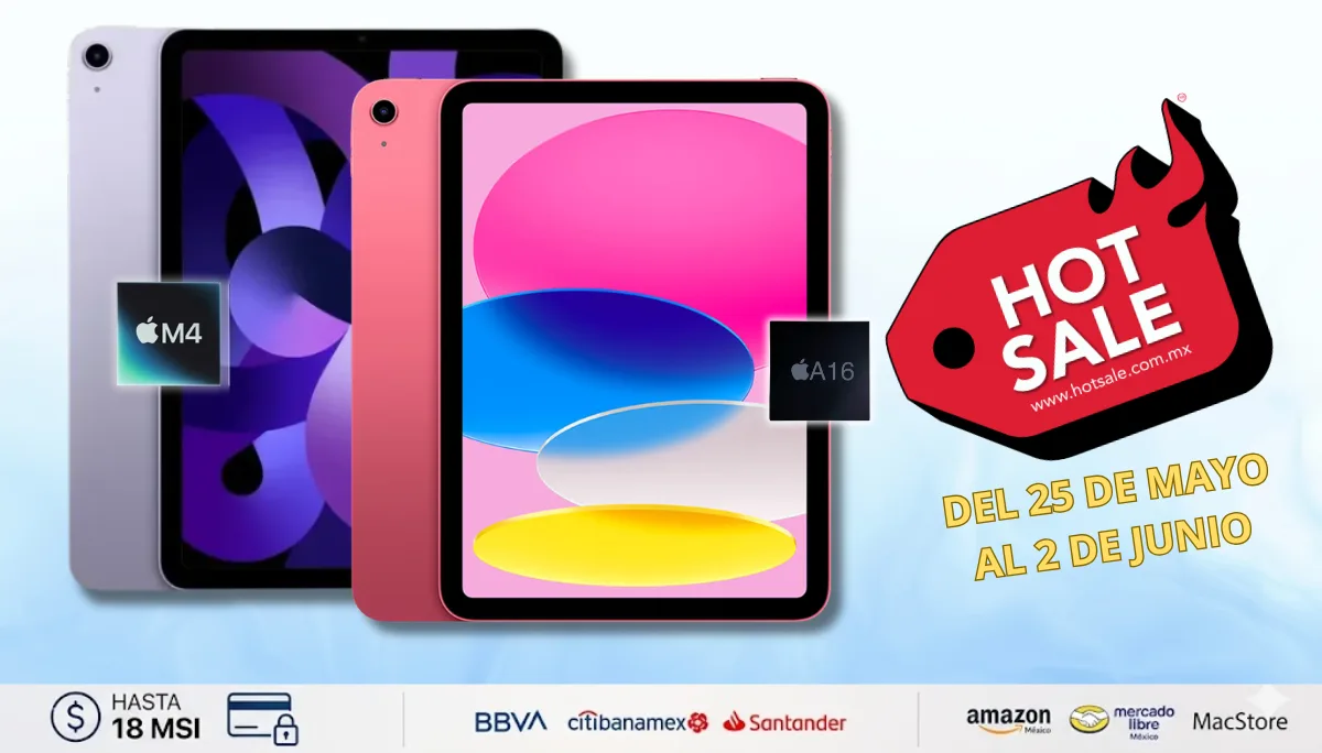 Promociones reales en el iPad A16 y iPad Air durante el Hot Sale 2026 en México.
