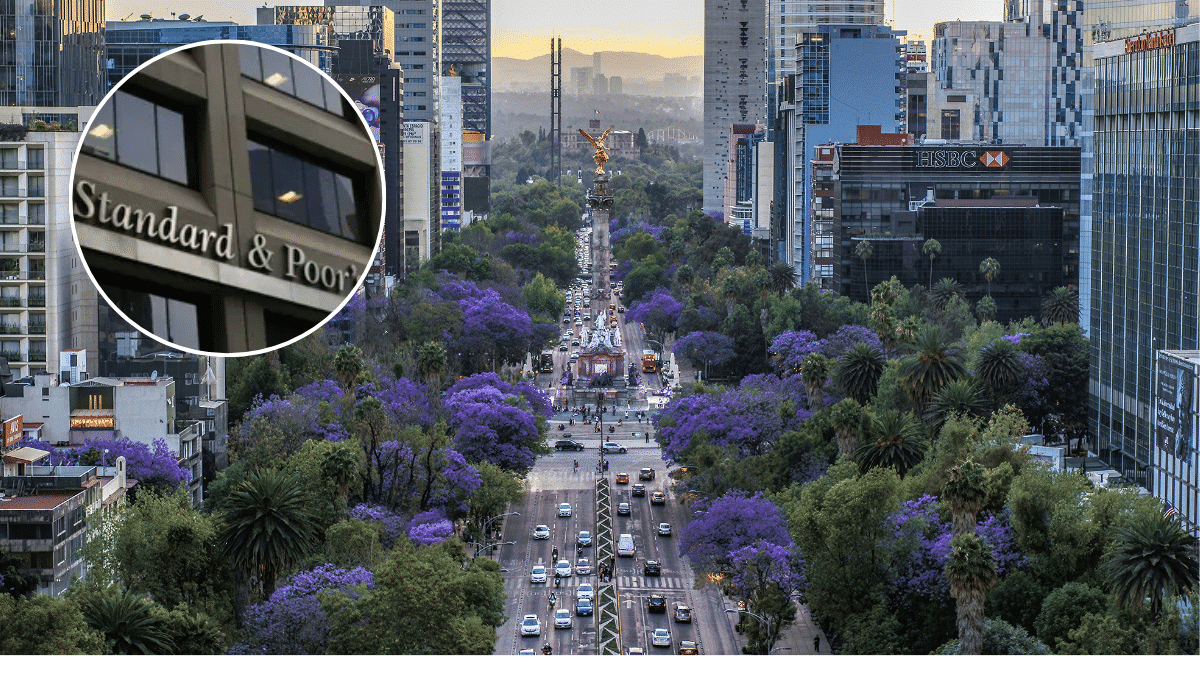 S&P puso en perspectiva negativa la calificación crediticia de México.