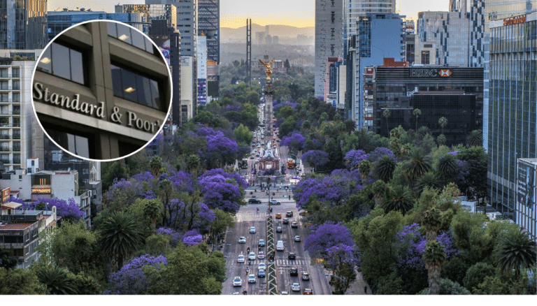 S&P puso en perspectiva negativa la calificación crediticia de México.
