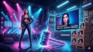 La estrella del pop británico-albanesa, Dua Lipa, ha encendido las alarmas en la industria legal y tecnológica