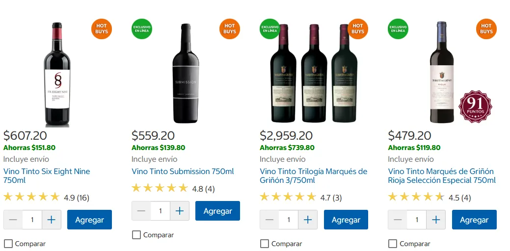 Vinos y bebidas