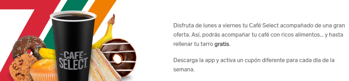 Disfruta de lunes a viernes tu Café Select acompañado de una gran oferta. 