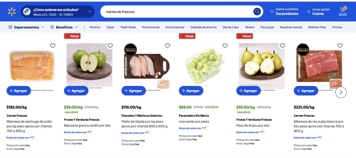 Compra piña a 23 pesos este Martes de Frescura Walmart 2 de junio.