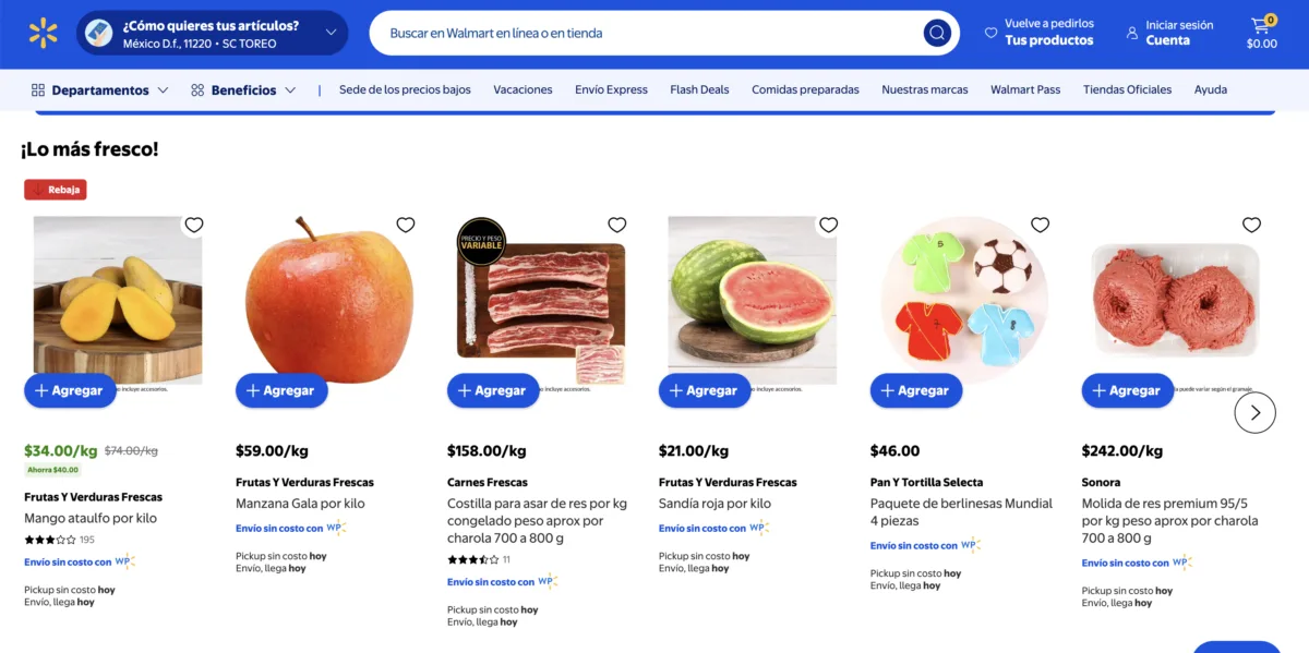 La sandía a 12.90 pesos y el pollo entero a 39 el kilo lideran el Martes de Frescura Walmart hoy 30 de junio. Mira toda la lista de ofertas.