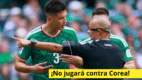 El árbitro no perdonó y mandó a las regaderas a César Montes, Sphephelo Sithole y Themba Zwane antes del silbatazo final.