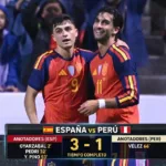 A una semana de su debut en la gran cita mundialista, la selección de España cerró su preparación con una victoria por 3-1 sobre Perú en el Estadio Cuauhtémoc de Puebla.