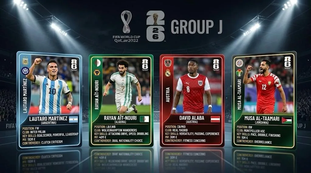 Las Joyas Millonarias y las Grandes Polémicas del Grupo J de la Copa del Mundo