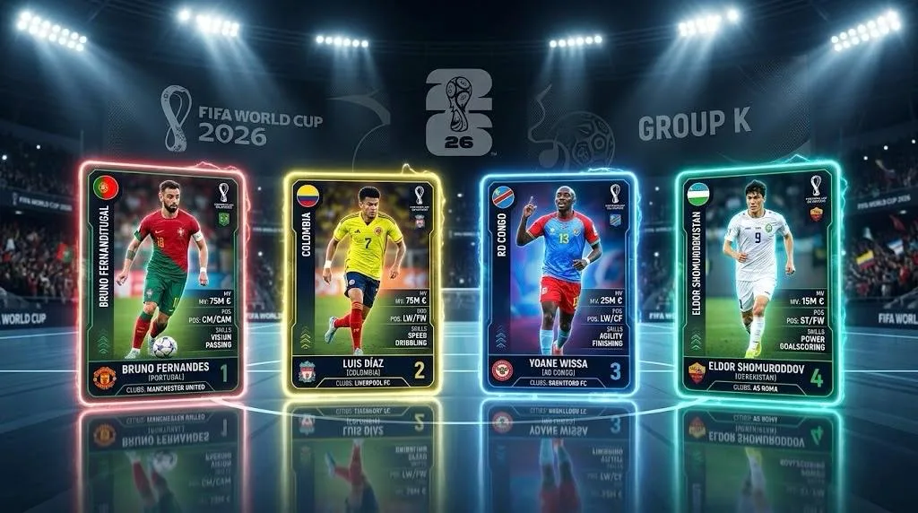 ¿Quiénes dominan el Grupo K de la Copa Mundial de la FIFA 2026? Analizamos a sus Estrellas: Aptitudes y Controversias extra-cancha