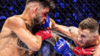 El peleador Ilia Topuria con la visión reducida durante su duro combate contra Justin Gaethje por el campeonato de la UFC.