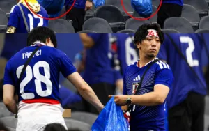 Los aficionados japoneses vuelven a dar una lección al mundo: limpian el estadio después del empate ante Países Bajos en el Mundial 2026