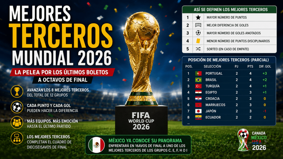 Mejores terceros Mundial 2026