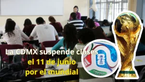 Anuncio oficial sobre la suspensión de clases en escuelas de la Ciudad de México para el día de la inauguración del Mundial 2026 en el Estadio Azteca.