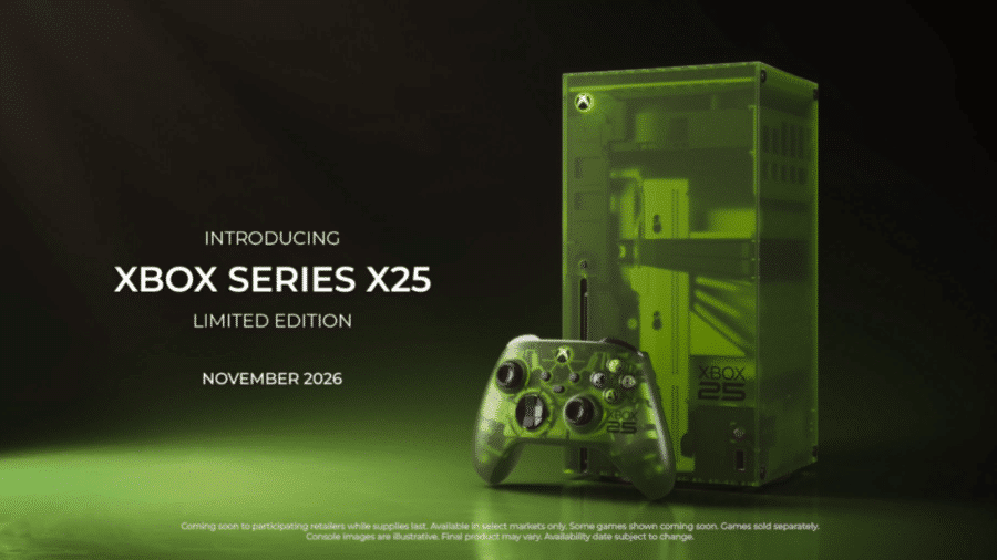 Nueva consola Xbox Series X25 y su control de edición especial